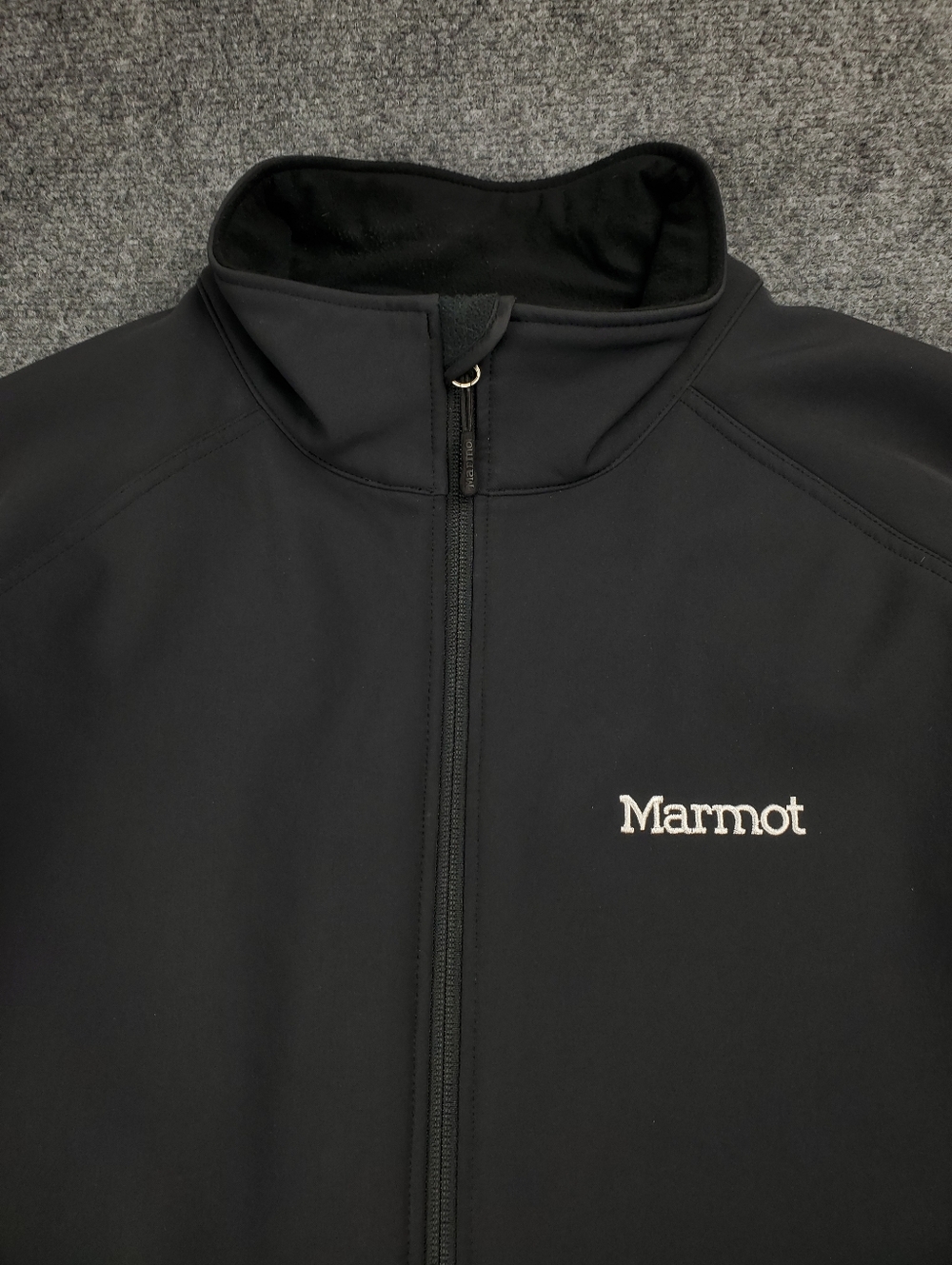 Marmot Jacket Mens XL Gravity Fleece Lined Windproof Softshell Performance Black - Picture 3 of 9